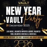 New Year Vault Party 2026 at The Vault Rooftop Bar & Lounge, Pondicherry