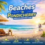 Beaches of Pondicherry at sunset
